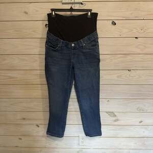 Gap Maternity True Waistband Full Panel Straight Jeans
